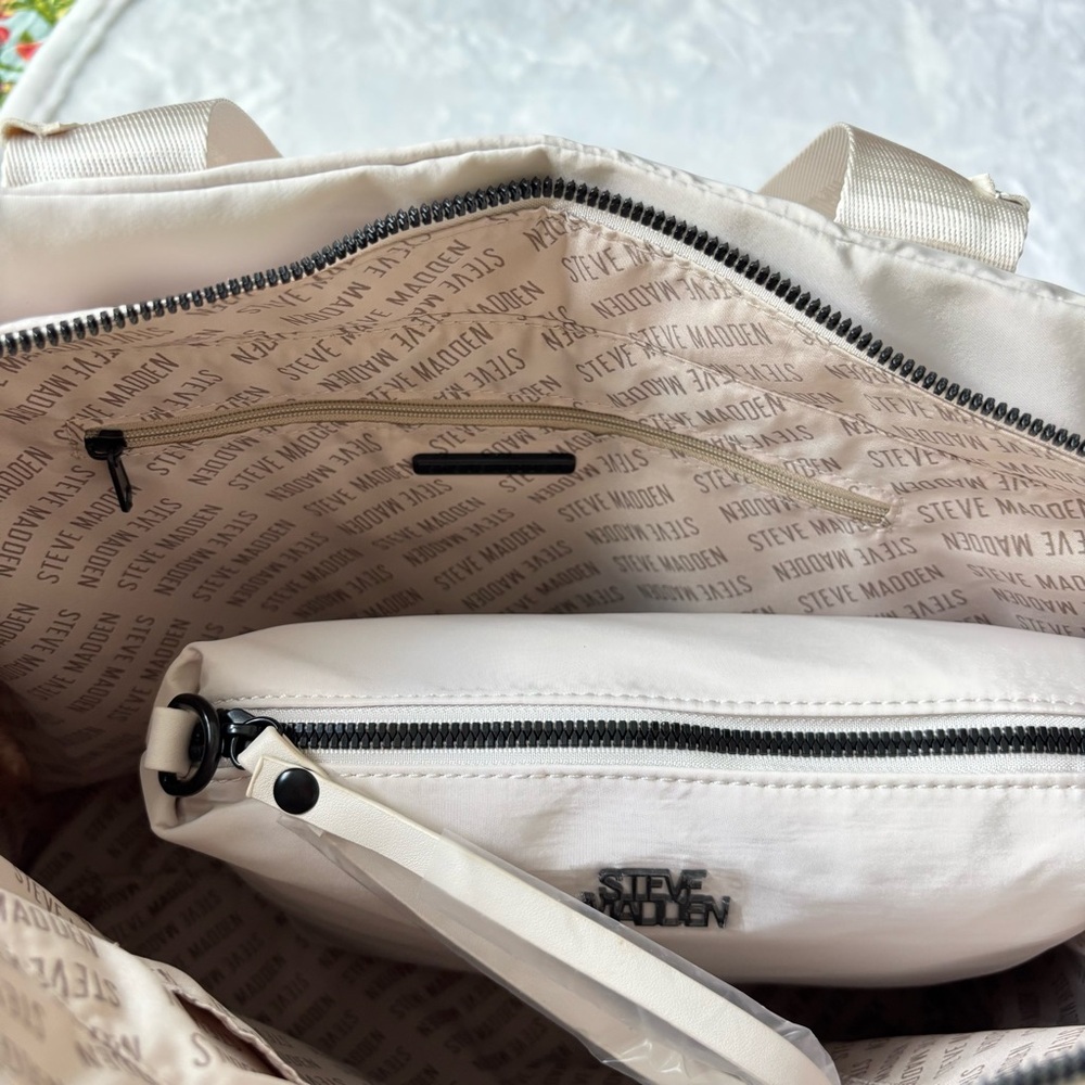 STEVE MADDEN Blivia Nylon 2-Piece Tote Handbag Set - Picture 9 of 16